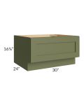 Midtown Hunter Green Shaker 30" Drawer Bench Seat