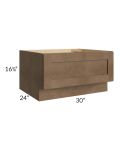 Midtown Mocha Shaker 30" Drawer Bench Seat