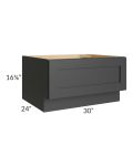 Midtown Black Shaker 30" Drawer Bench Seat