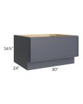 Vienna Indigo 30" Drawer Bench Seat