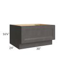 Salem Dark Grey 30" Drawer Bench Seat