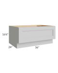 Tuscan Painted Grey 36" Drawer Bench Seat