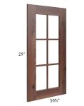 Farmhouse Walnut Shaker 24x30 Diagonal Corner Mullion Door (cabinet not included) - Out of stock through mid April