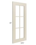 Stratton Khaki Shaker 24x36 Diagonal Corner Mullion Door (cabinet not included)