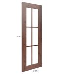 Farmhouse Walnut Shaker 24x42 Diagonal Corner Mullion Door (cabinet not included) - Out of stock through mid April