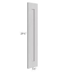Midtown Light Grey Shaker 48 x 120 Back Panel (3/4" Thick)