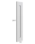 Midtown Painted Grey Shaker 48 x 120 Back Panel (3/4" Thick)