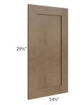 Midtown Mocha Shaker 15x30 Decorative Door