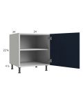 Harbor Navy 24" Full Height Door Desk Base Cabinet with 1 door