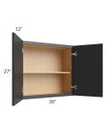 Vienna Black 30x27 Wall Cabinet