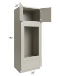 Kingston Pearl Grey Shaker 33x90x27 Oven Cabinet
