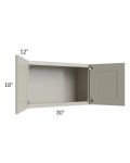 Kingston Pearl Grey Shaker 30x18 Wall Cabinet