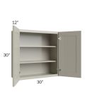 Kingston Pearl Grey Shaker 30x30 Wall Cabinet