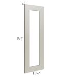 Kingston Pearl Grey Shaker 12x36 Glass Door Only