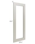Kingston Pearl Grey Shaker 15x42 Glass Door Only