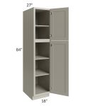 Kingston Pearl Grey Shaker 18x84x27 Wall Pantry Cabinet - Out of stock through April