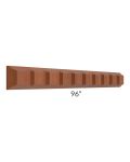 Phoenix Caramel Glaze 96" Dentil Molding Insert