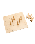 Drawer Peg System with Wood Pegs