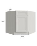 Salem Light Grey 36" Diagonal Corner Sink Base