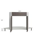 Milan Cafe 42" Diagonal Corner Sink Front