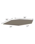 Tuscan Stone 36" Diagonal Corner Sink Front Floor