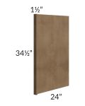 Midtown Mocha Shaker 1-1/2" Appliance End Panel