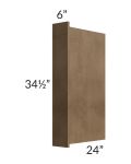 Midtown Mocha Shaker 6" Appliance End Panel