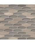 Ellipse Gris 8mm Mosaic Tile