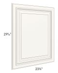 Tuscan Oyster Clear Glass Door for a 24x42 Diagonal Corner Wall Cabinet (Cabinet Sold Separately)