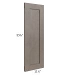 Tuscan Kona Brown Clear Glass Door for a 27x36 Diagonal Corner Wall Cabinet (Cabinet Sold Separately)