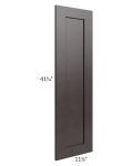 Imperial Cloud Clear Glass Door for a 27x42 Diagonal Corner Wall Cabinet (Cabinet Sold Separately)