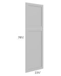 Dove Grey Shaker 24x84 Decorative Panel for a 24x84 Wall Pantry
