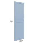 Sky Blue Shaker 24x84 Decorative Panel for a 24x84 Wall Pantry