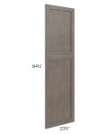 Natural Grey Shaker 24x90 Decorative Panel for a 24x90 Wall Pantry