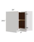 Tuscan Cloud 33" Easy Reach Corner Cabinet