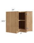 Tuscan Timber 33" Easy Reach Corner Cabinet
