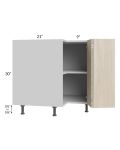 Milan Natural 33" Easy Reach Corner Cabinet