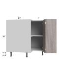 Milan Hazel 33" Easy Reach Corner Cabinet