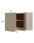 Tuscan Oyster 36" Easy Reach Corner Cabinet