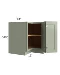 Midtown Pistachio Green Shaker 36" Easy Reach Corner Cabinet