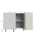 Milan Beige Matte 36" Easy Reach Corner Cabinet