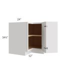 Vienna Cloud 36" Easy Reach Corner Cabinet