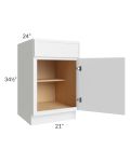 Metro White 21" Base Cabinet 