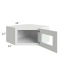 Metro White 24x12 Decorative Wall Diagonal Corner Cabinet 