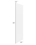Metro White 30x96 Refrigerator Panel with 1-1/2" Stile