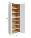 Metro White 30x96x24 Wall Pantry Cabinet 