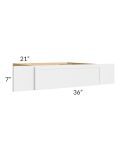 Metro White 36" Vanity Knee Drawer (Can Be Trimmed)
