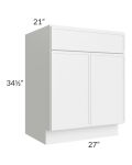 Metro White 27" Vanity Base Cabinet