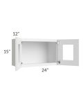Metro White 24x15 Decorative Wall Cabinet
