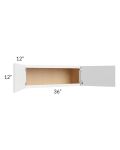 Metro White 36x12 Wall Cabinet